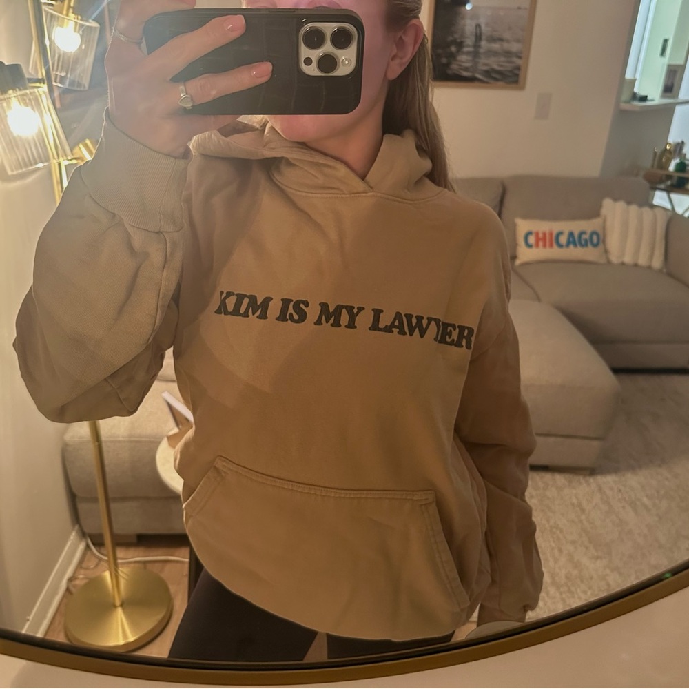 TALENTLESS Tan Hoodie - Kim Is My Lawyer